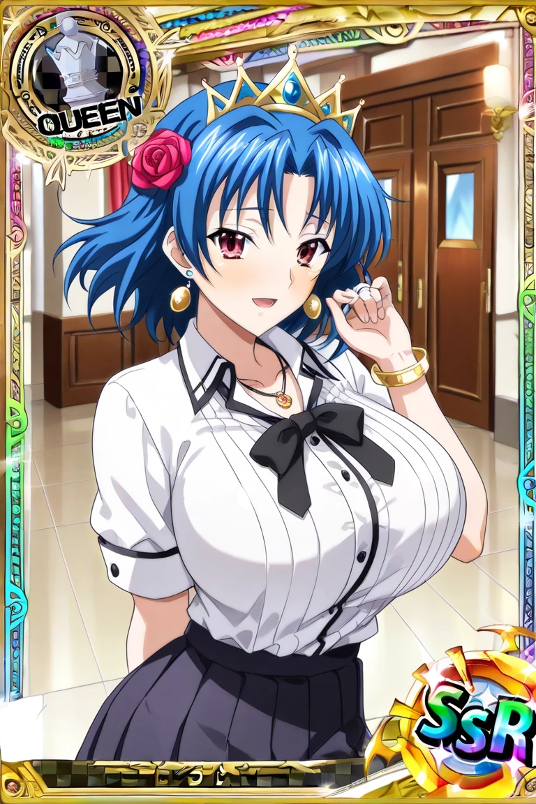 +18, an anime female wearing a white dress and blue ribbon and holding her hands up, 1girl, breasts, solo, thighhighs, cleavage, white thighhighs, looking at viewer, dress, open mouth, bare shoulders, detached sleeves, thighs, bow, holding, white dress, hair ornament, bangs, after sex, +18, a nude anime girl is spreading her legs wide open and cum overflows from the pussy, 1girl, breasts, solo, nipples, medium breasts, embarrassed, light smile, navel, pussy, spread legs, cum, blush, bangs, open mouth, cum in pussy, aatoru, short hair, gradient hair, ahoge, earrings, bracelet, wristband,