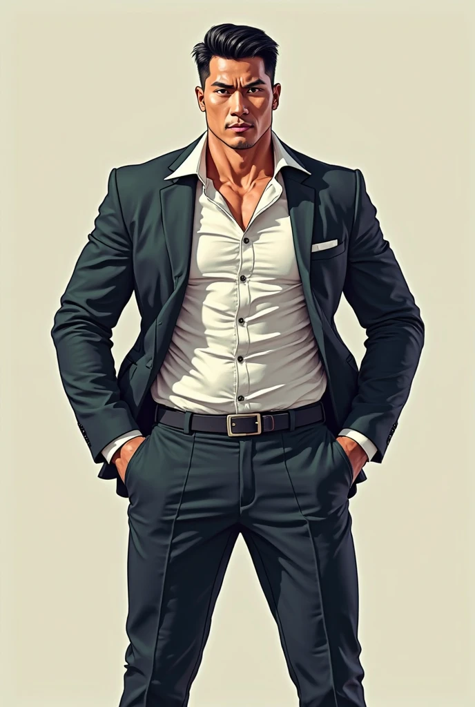 A handsome and arrogant FBI agent named jackson got humiliated when he ripped his pants during a mission exposing his funny whimsical briefs in the back.