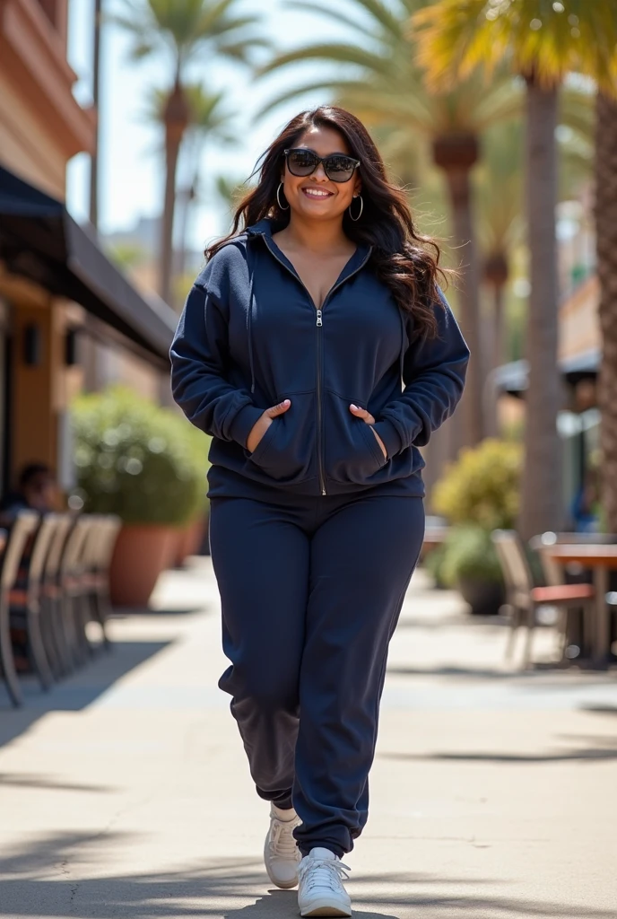 PLUS SIZE WOMAN IN A HOODIE