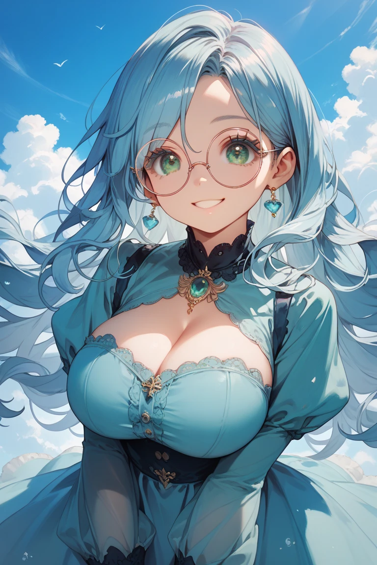 best quality, masterpiece, massive breasts, thicc, glasses, <lora:sucrose1:0.8>