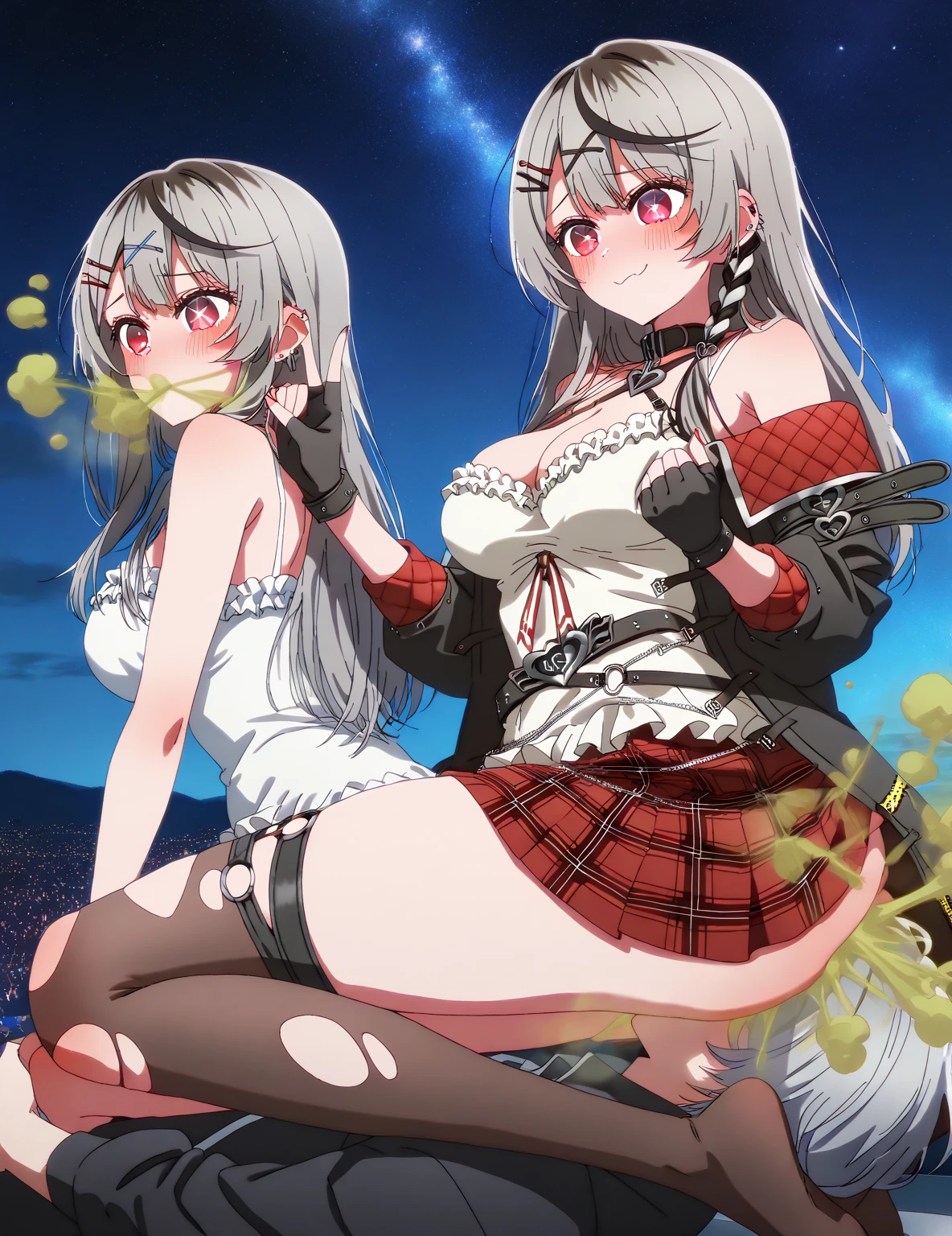 {{{masterpiece}}}, {{{best quality}}}, {{ultra-detailed}}, {illustration}, {{an extremely delicate and beautiful}}, (beautiful detailed eyes:1.6), extremely detailed face, 8k, anime face, NSFW, 1girl, elaina (majo no tabitabi), elaina_majonotabitabi, witch, cute face, long hair, white hair, ahoge, hair between eyes, sidelocks, pink bow, single braid, ribbon on braid, yellow hair clip, blue eyes, bare legs, medium breasts, thin waist, big hips, curvaceous, BREAK, white shirt, witch hat, black headwear, black robe, black skirt, yellow ribbon tie, pleated skirt, open clothes, long sleeves, collared shirt, brooch, wide sleeves, hooded robe, miniskirt, open robe, boots, black footwear, Witch Shoes, BREAK, NSFW, (SEX:1.5),{{{penis into pussy}}}, group sex, 1girl, spitroast, multiple boys,(fellatio:1.5), deepthroat, open mouth, oral, penis, erection, nipples, hetero, mmf threesome, threesome, sex, breasts, nude, taking off clothes, open clothes, Open shirt, breasts, nipples, lift up skirt, double penetration, 2boys, ass grab, ass, doggystyle, sex from behind, multiple penises, testicles, rape, testicles, blush, kneeling, catch head, Spit Roast, Threesome Sex, {{open vagina, spread pussy, pussy, clitoris, urethra, uterus, smooth pussy}}, swallow, open mouth, on bed, M-shaped spread legs, open the thighs, uncensored, hetero, Handsome young man, muscular man,{multiple boys}, big penis,{{{double penetration}}}, testicles, multiple penises, double penetration, spitroast, male body, man's lower bod