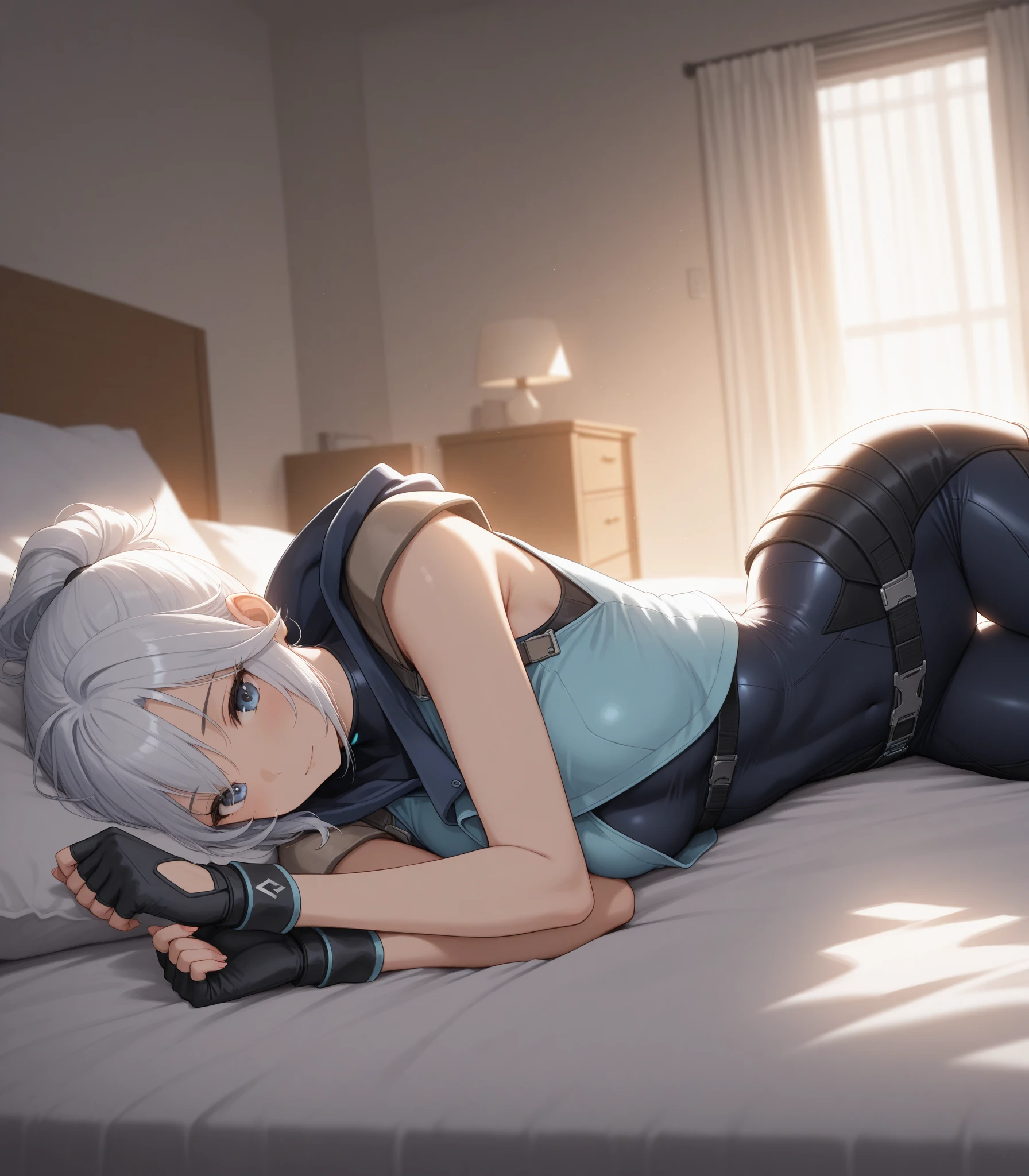 masterpiece, Highest quality, Super detailed,Perfect human body, figure,(One girl),Beautifully detailed head,Full body painting,Full Art, NSFW,high head and body,female robot,1girl,rainbow color eyes,silver skin color,Armor is deep gray color,objet head,telescope head,Monocular,Big Breasts,blade shoulder,Volumetric thighs,glamorous,Open pussy,Sexaroid,Expressionless,View your viewers