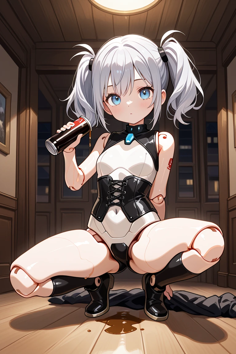 (((,))) (((child,))) loli bodiesikkeadmi)),nsfw,((solo girl)),((Perfect body,))((Super beautiful,))((High quality,)), (sweaty,wet all over,)Steam,blush,Shiny,love hotel room,(pov, Looking at Viewer,),small breast,half open eyes,collar,((white colors Playboy Bunny girl costume,white fishnets pantyhose, white pantyhose,white bunny rabbit ear hairband,))(Show off your crotch by opening your crotch in a crouching posture,)squatting and straddling,(from below,)