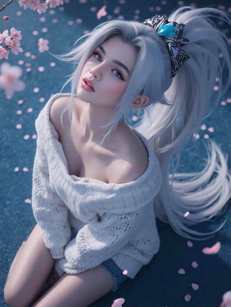 melancholy lighting, quiet, calm, brightness, masterpiece, best quality, 1girl, (JinxLol:1.2), (ultra photorealistic:1.3), (masterpiece:1.4), best quality, ((realistic)), high quality, ultra detailed, ((Real image)), ((realistic skin)), ((realistic face)),(illustration:1.05), (beautiful:1.05), (beautiful detailed eyes:1.05), (cinematic light:1.1), Full body, precise proportions, 18-year-old girl, skinny model lying on the grass, surrounding garden, tree shadow, brown hair fluttering in the wind, tulle, long legs, feet slightly open, buttocks, blush, shyness, collarbone, abdominals, double weft, beautiful and delicate face, fair skin, real skin, (face detail), pores, super high resolution, 8k, parameters Best quality, masterpiece, super high resolution, (Realistic 2.0), More details, detailed skin, transparent panties, wide smile, white teeth, voluminous colored hair, perfect and well designed eyes, girlfriend, beautiful, beautiful, flowers, studio lighting
