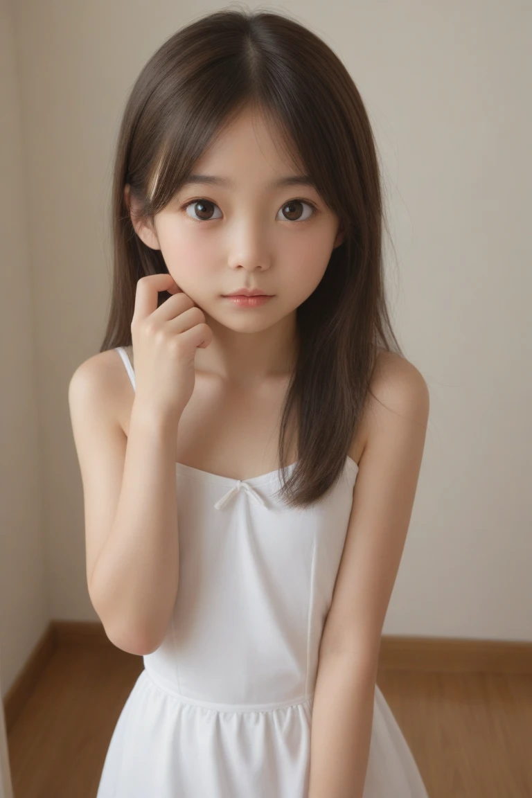 ((Highest quality)), ((Photo quality)), (detailed), Perfect Face,,Upper Body,Thin arms,White skin,bed