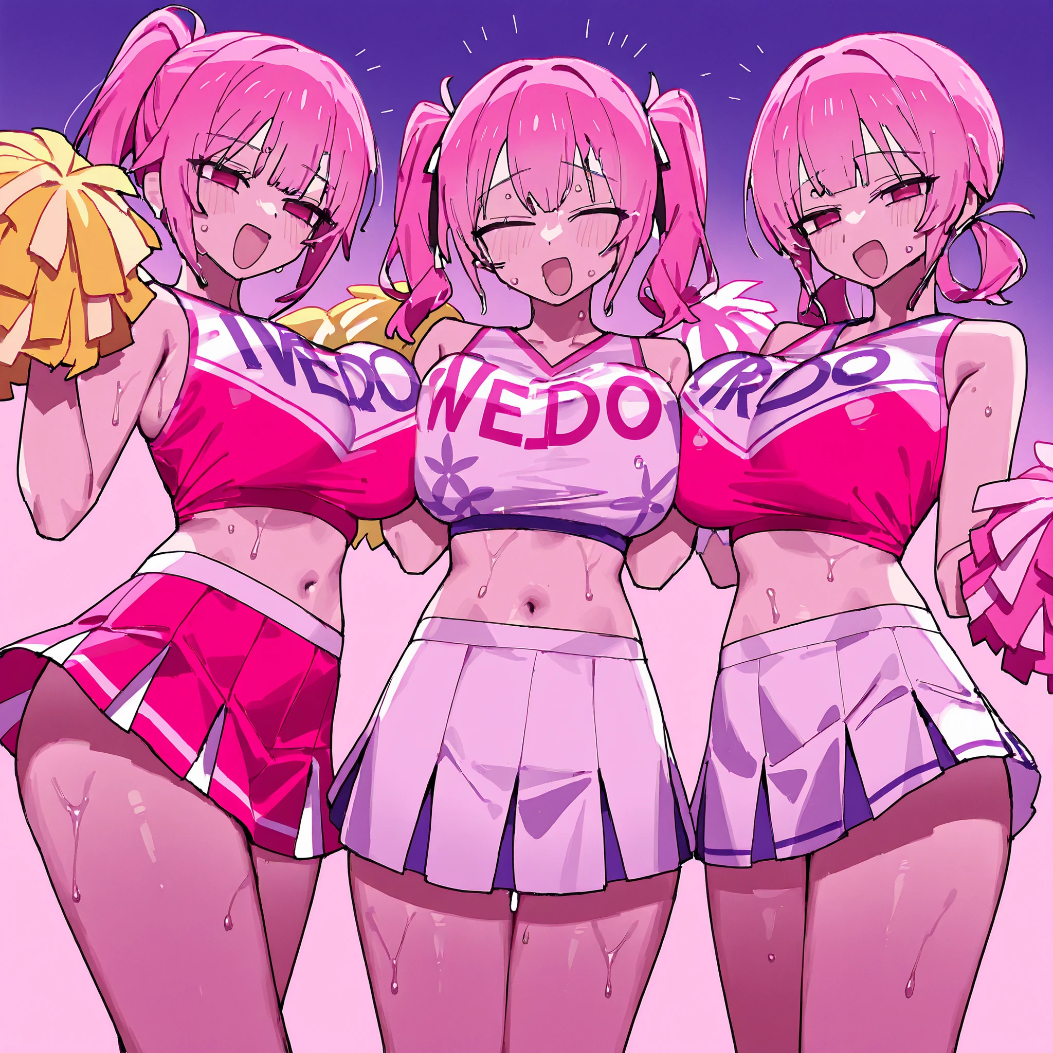NSFW,masterpiece,Highest quality,High resolution,Very detailed,white\(no game No life\),Long Hair,Multicolored Hair,Hair between the eyes,Gradient Hair,Yellow Eyes,Flat Chest,ponytail,(Cheerleader),See-through,Tank top,Crop top,Micro Mini Skirt,Groin,Hip joint,Knee-high socks,Thigh straps,sports boots,locker room,Frustrated face,blush,Sticking out tongue,Sweat,sexual excitement,((Ecstasy face)),(Squirting),(orgasm),(Trembling),(Remote Control Vibrator),Spectacle,(training),(Young men),Put your hand on his shoulder,heart