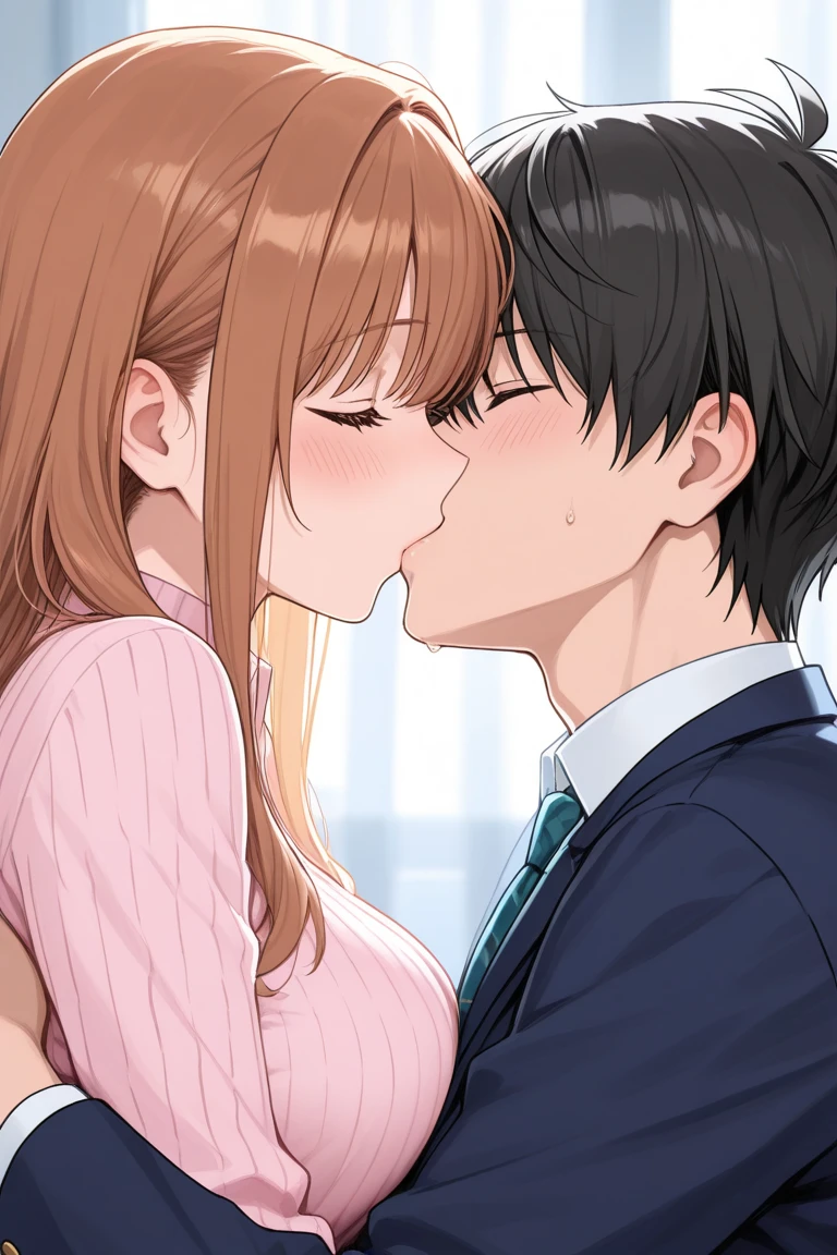 {{{{{16K, Camera angles close to the face and breasts}}}}}, {{{{{She kneels with her eyes up drooling over the tip of her slender tongue and showing her tongue lovingly and She brings her face to the lips of her lover in front of her with a submissive virgin expression and tries to kiss her with the tip of her tongue, Tonight I can fuck the girl in front of me however I want and she accepts, First hotel for your first kiss, first sex, turning a Japanese girl into her facial rating for the SSS rating of top-notch beautiful actresses, She's in a romantic hotel full of female hormone steam with a control panel that allows her to change her shape, the appearance and personality of the girl inside at ease., When I adjusted the control panel on the hotel wall for her big tits, beautiful and innocent, slender over bust, his appearance changed to a cute expression, pure and gentle. Then, I reduced your purity to zero at once, her expression became erotic and she took off her own leotard and finally came face to face with her naturally beautiful breasts, she grew up to be a girl who had a lewd lip fetish, necks and waists, Her lush growing breasts and waist mature quickly when the control panel is moved to her in her prime when she was a , your nip line clearer, from bust to hips, Her cute roundness wrapped in her tight knitted sweater, Her hair is replaced with long, shiny bangs, very straight black hair, The growing body is reproduced with thick and vivid lips, She turns her into a beautiful girl that only happens once in a millennium}}}}},{{extremely detaild}},{{{{{integrated small head, Charming very thick and erotic pink lips, Your thick lips shine with shine}}}}}