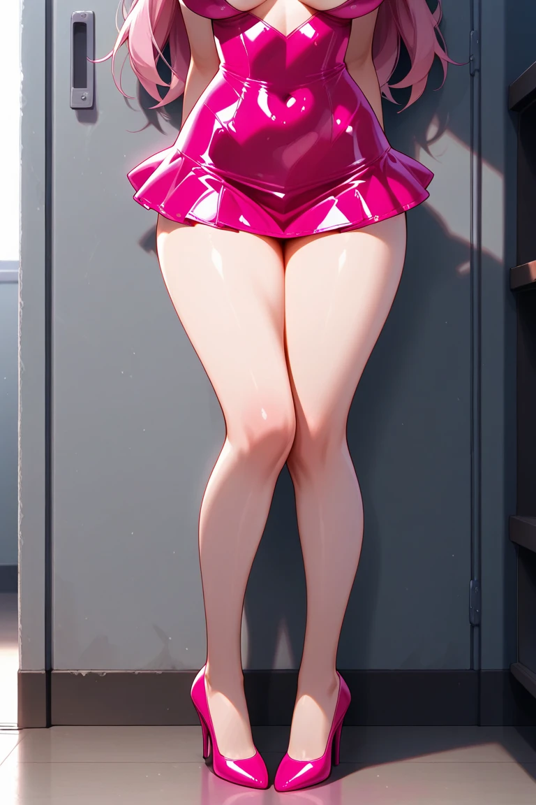 8K, very realistic, realistic, detailed, realistic, high quality, whole body, Sisdeep_, Korean female middle school student, 1 kpop female idol, , alone, long_hair, 큰chest, looking for_~to_viewer, blue_eye, blonde_hair, thighs, flushing, middle_chest, White_hair, hazy, 속eye썹, Single_give, lipstick, eyehadow, Mascara, white space, Stand on two legs and spread your legs wide horizontally, I spread my legs very wide., dog leg posture, crab legs pose, 아래to서 위로, Top exposure, Nipple exposure, 거대한젖chest, Pussy exposed, ((ahegao)), armpits are wet, shiny skin, Glossy skin, huge nipples, (선명한eye동자), (My whole body is wet.), , flushing, Spread your hips, tight black latex skirt, bare hands, (Black high heels), smiling mouth, smile, smile, frivolous attitude, ((sweat)), Pussy is wide open, ((I spread my legs so we could have sex..)), (Frivolous expression), 옷 위to 정액 범벅, (angryeye),(angry), (glare), (smaller pupils), (Horny nipples),(wide open pussy), He is opening his anus with his own hands..,