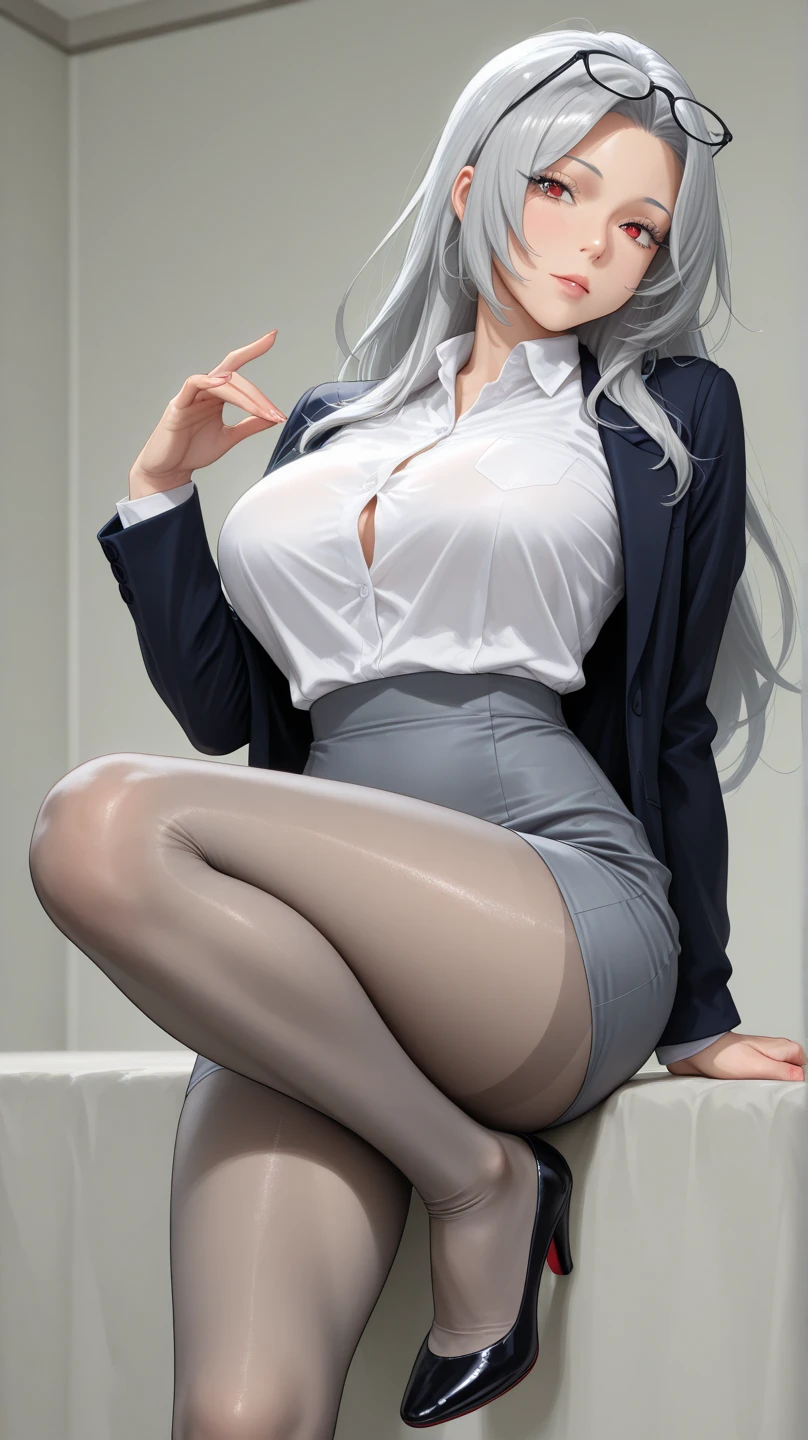 ((8K,RAW photos,top Quority,tmasterpiece)in the breast,(Bare upper chest:2), inside in room, No bra , heavy breath, sexual expression invite,face ,((The blush is violent:1.8,White opaque milk spilled all over the face:2),leges,(((spread their legs,Sit down with your knees bent,Expose inner thighs,Expose deep thighs)))),Orange pupils,beak,(with her mouth open:1.5),Tongue stock,Stick out your tongue ,Wet body,HD RAW color photo professional close-up Photograph,(realisticlying,realisticlying:1.37),(HighestQuali),(Best shadow),(Most Best Illustration),),((Pornography,Raised sexy,超高分辨率,HD CG unified 8K wallpapers,physically-based renderingt,cinmatic lighting),(aegyo sal:1)(grey blazer,Ribbons,sockes,High School Uniforms:1.2),high school classroom, beatiful detailed eyes,Light on the face,((full body shot shot:1.2)),Particularly bright light,(Upper Eye,grinning smile:1.2),shiny skins,((A white wet body is the best:2),(Milk spillage:2,))(thick thight),ulzang-6500-v1.1:0.2,is shy,(flash lights:1.2),NSFW,(puffynipple),((tempting pose:1.2,big breasts enchanting:1.2)),(Idle),Sit at a desk in the classroom,((Good anatomy:1.2)),((Bright and refreshing classroom,The background is blurred out: 1.2)),s the perfect face,cute face,(high-angle shot:2)full bodyesbian((Wet body),(Sprinkle with plenty of milk,)),Attractive female body,big breasts beautiful,The most famous in the world,a constriction of the waist,beautifullegs,Detailed eyes,Brunette wolf girl,Wolf ears,Wolf tail,Short hair,Sexual suggestiveness,Lace panties,((Exposed panties: 2)),Overlooking,looking at viewert,