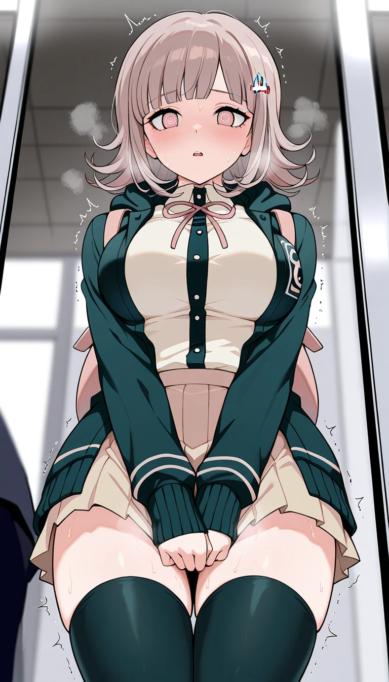 masutepiece, Best Quality,Illustration, Wallpaper, Ultra Detail, Little Face Lori、(((molesting)))、Detailed eyes, Complex hairstyle、drooing eyes、((fear:1.5))、(Teary-eyed:1.5)、(((Cute light green underwear)))、(blazers、Kilted skirt)、ample breasts、((Morester))、((Girl being taken off her skirt by a man))