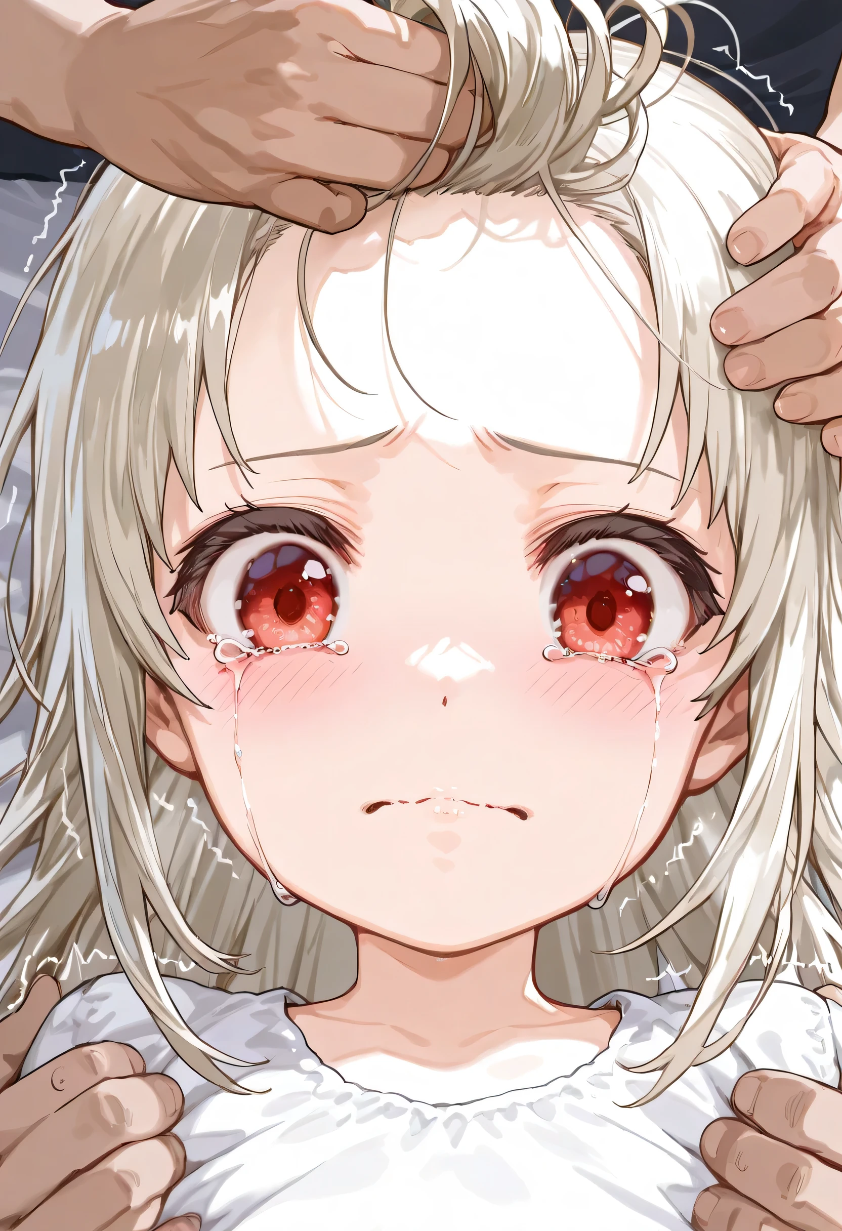 ultra detailed,((1girl)),(),(nsfw),((nude)),((tears)),(((1 boy, fellatio, penis))),(((cum in pussy))),(((pussy juice))),(((cum in hair))),((cum in breast)),((cum facial)),((huge brests)),long hair,black hair,((((excessive cum))))
