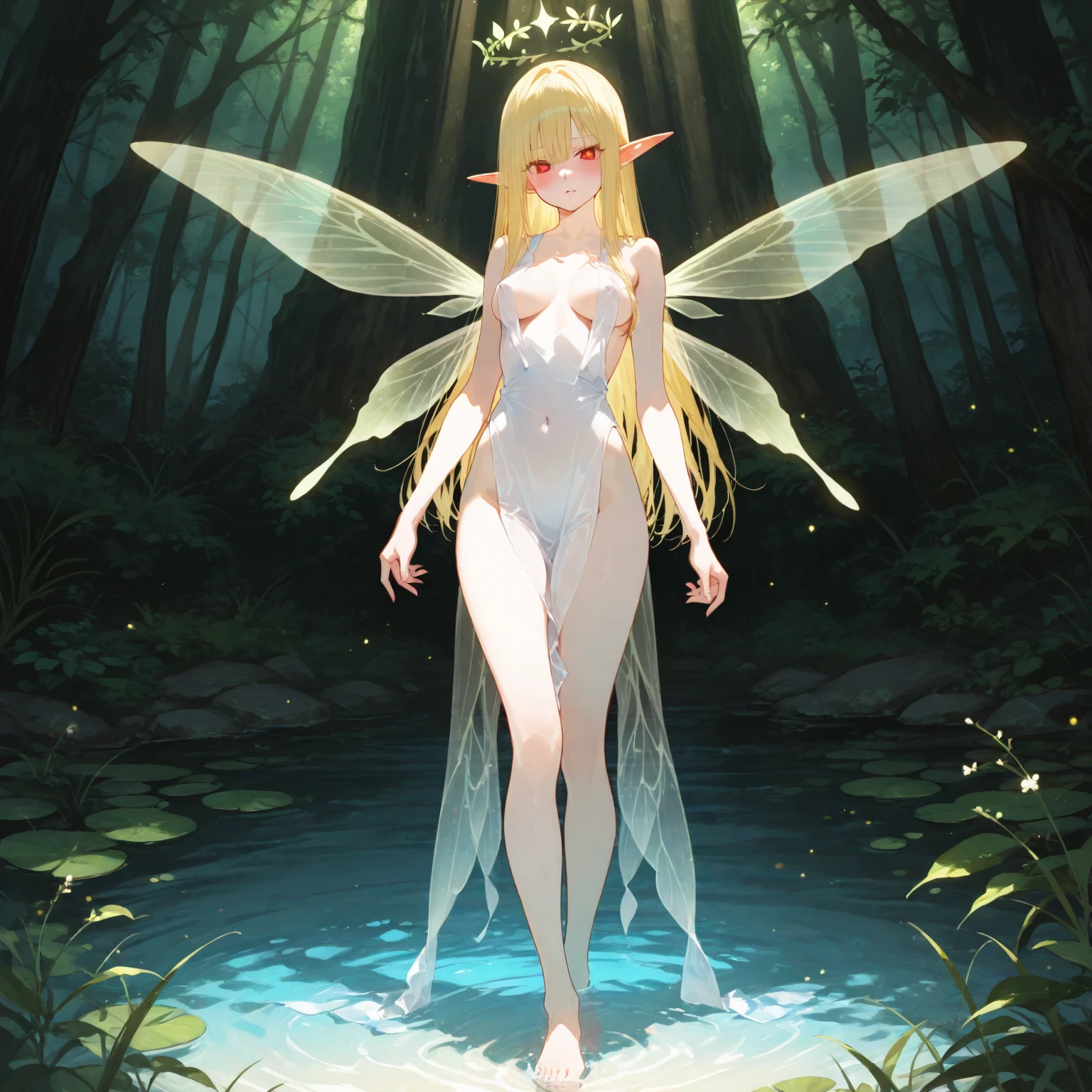  ((best quality)), ((masterpiece)), (detailed), 1girl, a fairy, various different types of insect wings, NSFW，Small space，Covered with tentacles, Tentacles around the body, many tentacles, captured by tentacles, bound by tentacles, Fine details，Tentacled，Tied with tentacles, drooling，Crying, Detailed body，Full limbs，NSFW, wild environment, jungle, terrifying floral environment, horrific nature, predatory flora, fairy catcher, fairy trapper 