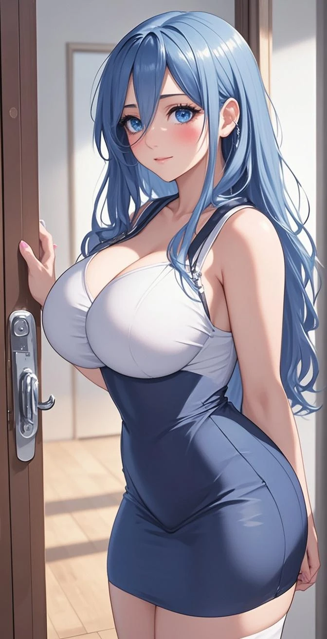 gtscramped, room, cleavage, huge breasts