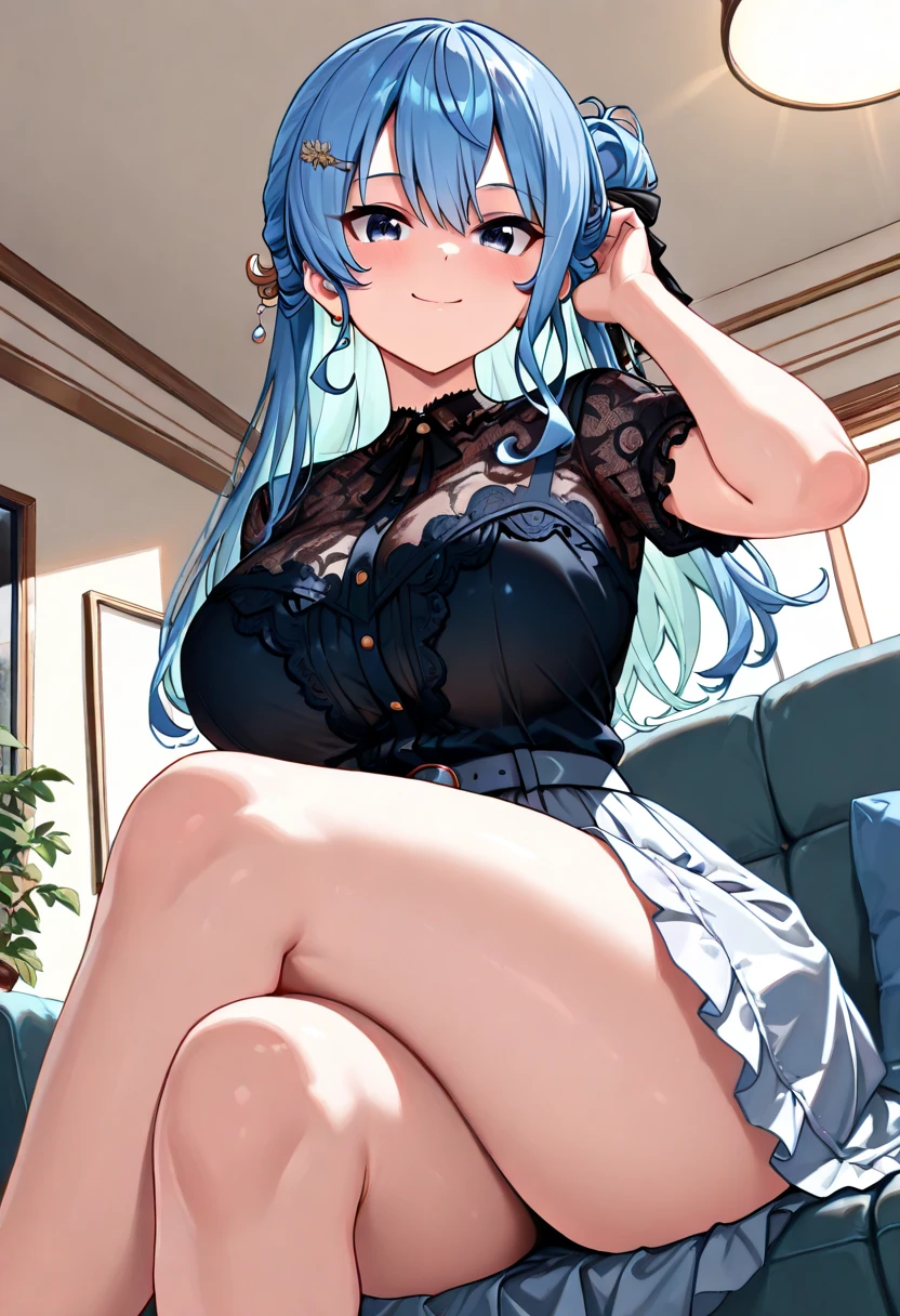 Close-up of a woman in a short skirt standing on a boat, Extremely detailed Artgerm, Murata and artgerm series, style art, Art style, Fashion trends, Beautiful and seductive anime woman, IG model | artistic sprout, Artistic germ style, 《Overwatch》Anna, like artjem