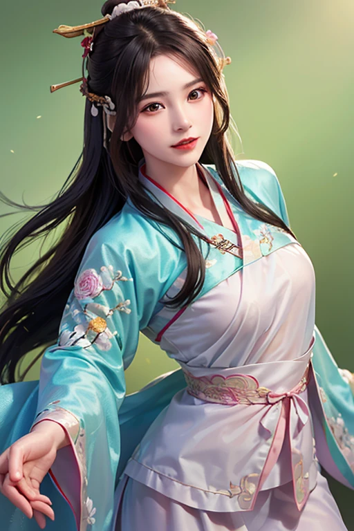 A pretty girl, ancient Chinese costume, whole body, clear face, clean white background, masterpiece, super detail, epic composition, ultra HD, high quality, extremely detailed, 8k wallpaper, super detail, 32k