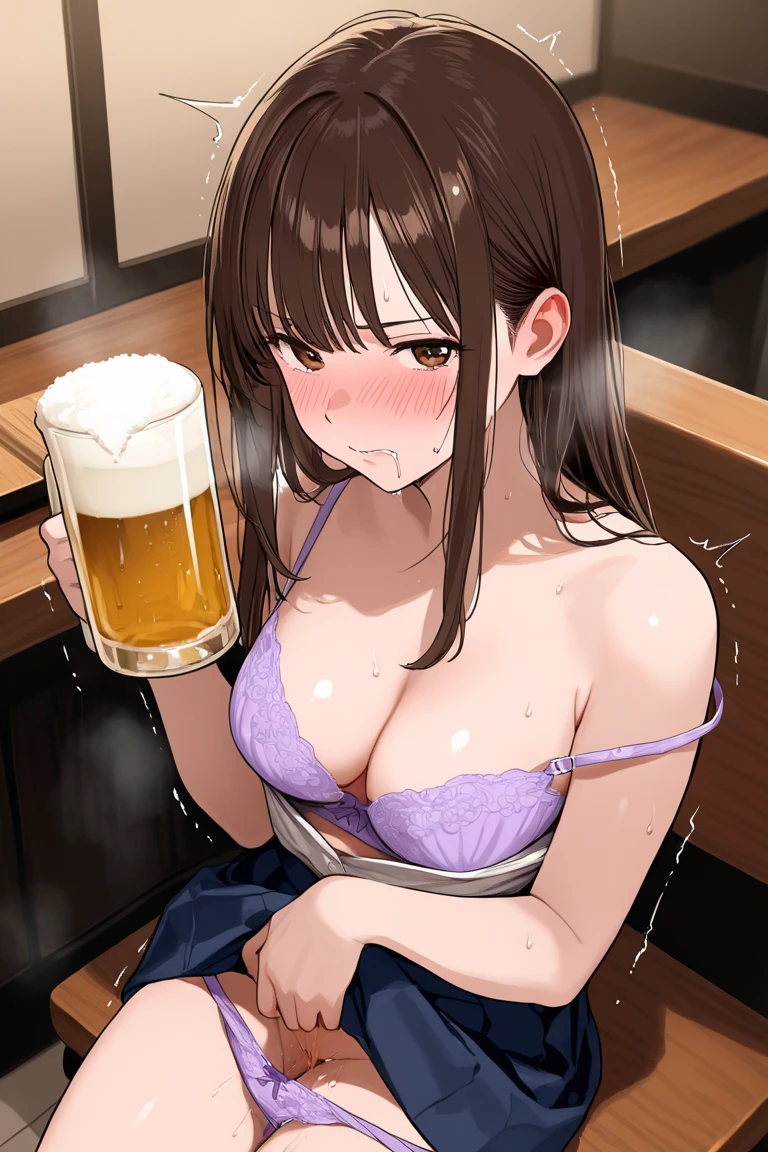 Cow hut、There were a lot of girls lined up(During milking)、fullnude、all-fours、Milking with a breast pump、agitation、Omorashi、cum on、convulsion、a lot of spectators、srestrained、Tube connected to breast pump、makina、Breast milk tank、Squirting、AHE Face