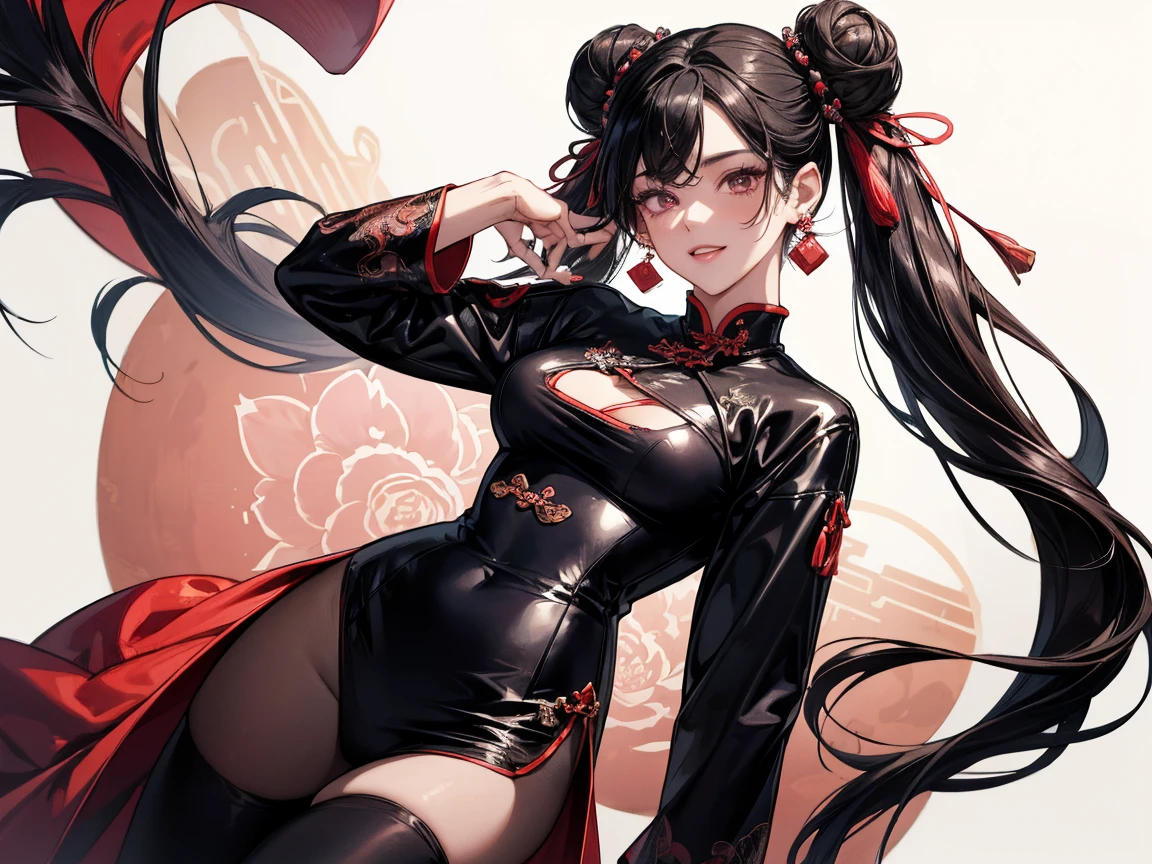 In the captivating world of Japanese culture, a singular geisha figure emerges, radiating allure and grace. Dressed in a vivid red and white tight leotard outfit, her curves accentuated, she exudes a thicc and mesmerizing presence. With an enchanting allure reminiscent of the Takara pinup from Fortnite, she dons a Fortnite skin that further highlights her unique identity as an Asian girl.
Her outfit is complemented by a black leather jacket embellished with spikes, its edgy charm contrasting her traditional geisha attire. Matching black military boots adorn her feet, adding a sense of power and strength to her look. The