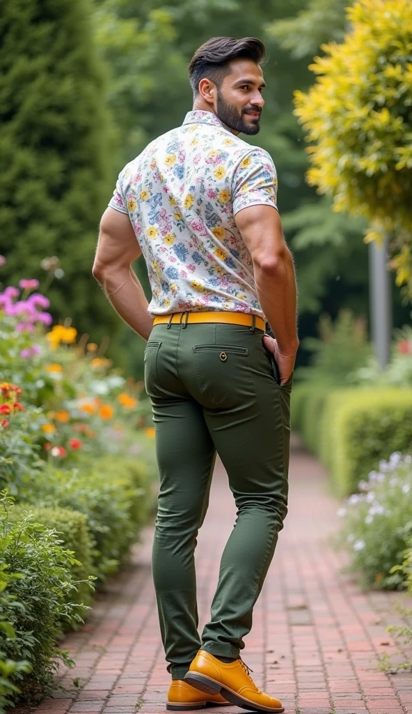 a man in a green shirt and blue jeans standing on a street, green shirt, wearing v - neck top, tight shirt, short sleeves, in tshirt, open v chest clothes, attractive neck, aykut aydogdu, in a dark green polo shirt, genzoman, ( ( dark green, wearing tight shirt, edon guraziu, dark green,fat body,