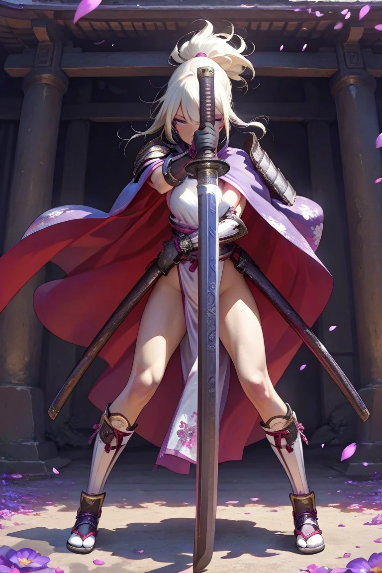 Anime - style woman standing in unreal space in sexy hanfu, seductive anime girl, sexy ancient female warrior, (big breasts 1.4), (long legs 1.1), [ 4k digital art ]!, smooth anime CG art, female action anime girl, shiny white skin, SFW version, full body pose, perfect body