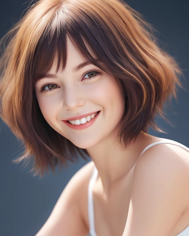 <lora:BrandyGordon_v2.1-000006:.9> BrandyGordon, focus on eyes, close up on face, huge smile, hair styled side-swept bangs hair
