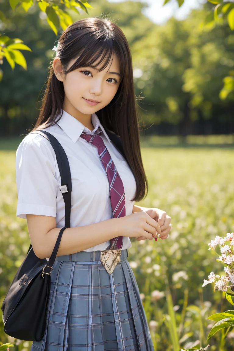 NSFW、Realistic genitals、((smile)),Confused,RAW Photos,(((The ultimate portrait masterpiece))),((The cutest girl in the world:1.4)),1 girl,8-year-old,Japanese,Cute face、,((Silky Hair)),(A high ponytail tied with a ribbon:1.4),((Super huge breasts:0.2)),((Eyes that shine like jewels)),Glowing Skin,(young woman),Thin ribbon,(Uniforms made from high-quality fabrics:1.4),Ultra-detailed uniforms,(She shyly pulls up her skirt:1.3),((Crotch from the front)),A skirt fluttering in the wind,eyeliner,Beautiful Bangs,Hair between the eyes,((solve,High resolution)),Detailed Background,8 Commercial Code,Digital SLR,Soft Light,high solve,Film Grain,Fujifilm XT3,Shallow depth of field,Natural Soft Light,Narrow waist,(Beautiful girl with sparkling eyes:1.4),(A big bust that seems to burst:-0.5),(You can see the shaved pan:1.3),(Very beautiful shaved pussy:1.3),(The idol-like cuteness of high school girls:1),(Elementary school students in school bags:1.3),(Ultra Dynamic:1),((8-year-old:1.2)),(sometimes 120% Sometimes she shows her boobs),(Very cute uniform:1.12)