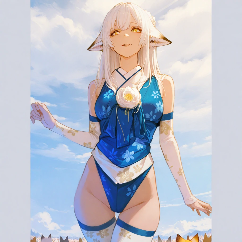 best quality, masterpiece, highres, solo, {shu_arknights:0.90}, {night:1.10}, {starry sky:1.10}, beach, beautiful detailed sky, {extremely detailed background:1.20}, {standing:1.10}, looking at viewer, {bikini:1.30}, light smile
