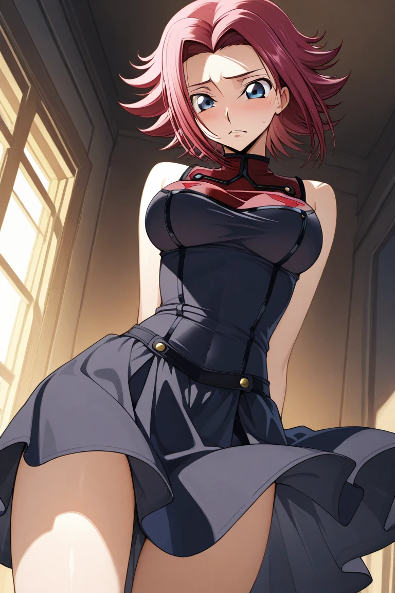 masterpiece, Highest quality,High resolution,Dorothy, Redhead,Red eyes, Have,dress,Braiding, black dress, View your viewers,Torn clothes、 exposed、Nipples