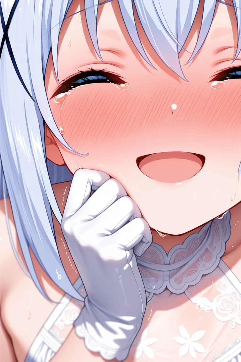 (((masterpiece))),(((best quality))),(ultra-detailed,high resolution:1.2),(illustration),((an extremely delicate and beautiful)),(detailed background), POV, ((((handjob)))), ((((ejaculation, projectile cum)))), veiny penis,((((wrestling ring)))), ((1petit girl)and(1boy)), hetero, ((((1petit girl,short stature)))),((((miyako(swimsuit)/(blue archive/)))),official style, (slender body:1.4), (long hair,ponytail),white hair,bangs, purple eyes, (small breasts), covered navel, collarbone, pale skin,shiny skin, ((She wears one piece swimsuit,frilly swimsuit, hair ribbon)), ((((panicking)))), (wavy mouth), open mouth, (cum on clothes,cum on body,excessive cum:1.4),cum facial,bukkake,cum on hair, clothing aside, clothed, (1boy,tall stature:1.4), ((((Tartaglia/(((genshin impact/)))), [[[[he looks smug]]]], trembling, large penis, text,