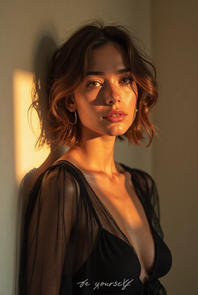 (Glamour:1.3) photo of a 20yo, (beautiful:1.2) Magnetic, elusive, glamorous,  demure, (English), Film Starlet,  Octavia Wycliffe-Harrington, (Wide-set eyes, blue color, rounded nose, thin lips:1.1), (Square facial shape, angular jawline, angular cheekbones, straight eyebrows),  (Light skin tone, sensitive complexion:1.1),(mole on cheek:1.3), Long, thick, light brown, curly, bangs, braided , (looking at viewer:1.2), (Playful expression:1.3), (in love) (Happy:1.3) ( Inviting Smile:1.3) (flirtatious:1.2)  loose plunging pendant necklace, wearing ( Kabuki actor's kimono, bold and dramatic, swirling patterns of gold and red on black silk. :1.2),  (hourglass figure1.15),(cleavage:1.1), (realistic skin:1.2), (shiny skin:1.2),( skindentation), (Contemporary Hotel bedroom:1.1), (large glass window:1.2), (view of Tokyo at Night:1.2), portrait, Sexy pose, (upper body shot:1.1), (3/4 view), (eye level), (dynamic view), (Cinematic lighting:1.1), sub-surface scattering (film grain), (shallow depth of field:1.2),  Shot using a (Minolta SR-1 Camera:1.3), using a (58mm f/1.4 lens:1.3), on (Fuji Velvia film:1.3), in the style of (Lee Friedlander:1.3), (Rule of thirds:1.1), <lora:more_details:0.5>