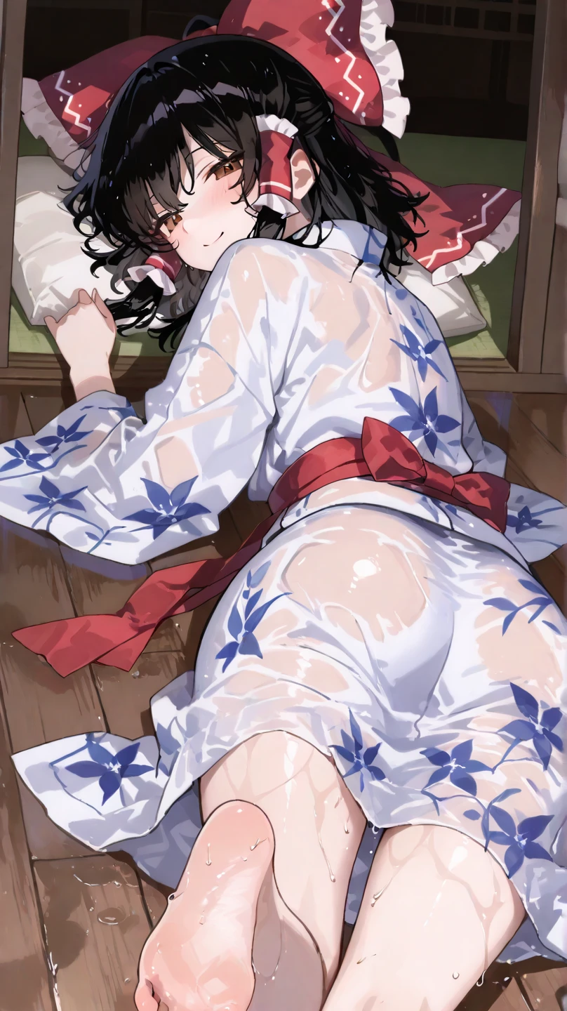 (​master piece:1.4),(hyper quality:1.2),(Hyper Detailed:1.4),(Perfect drawing),NFSW,3D Photography,16 - Illustration,((clearface)),(Hi-Res),(lying on the bed), ((dynamic ungle))、Face on pillow、Sexy cartoon character lying in bed, 1girl in,large full breasts, Lying, ((With your ass turned)), on side, Black hair, Closed eyes, Indoors,Bedroom, PILLOWS, Obi, blush, Bare shoulders, Kimono, half-opened mouth, bedding, thighs thighs thighs thighs, Luxury underwear,Beautiful lingerie,nice background,((beatiful backgrounds)),(((Detailed drawing))),Perfect Beautiful Girl,Perfect Photo