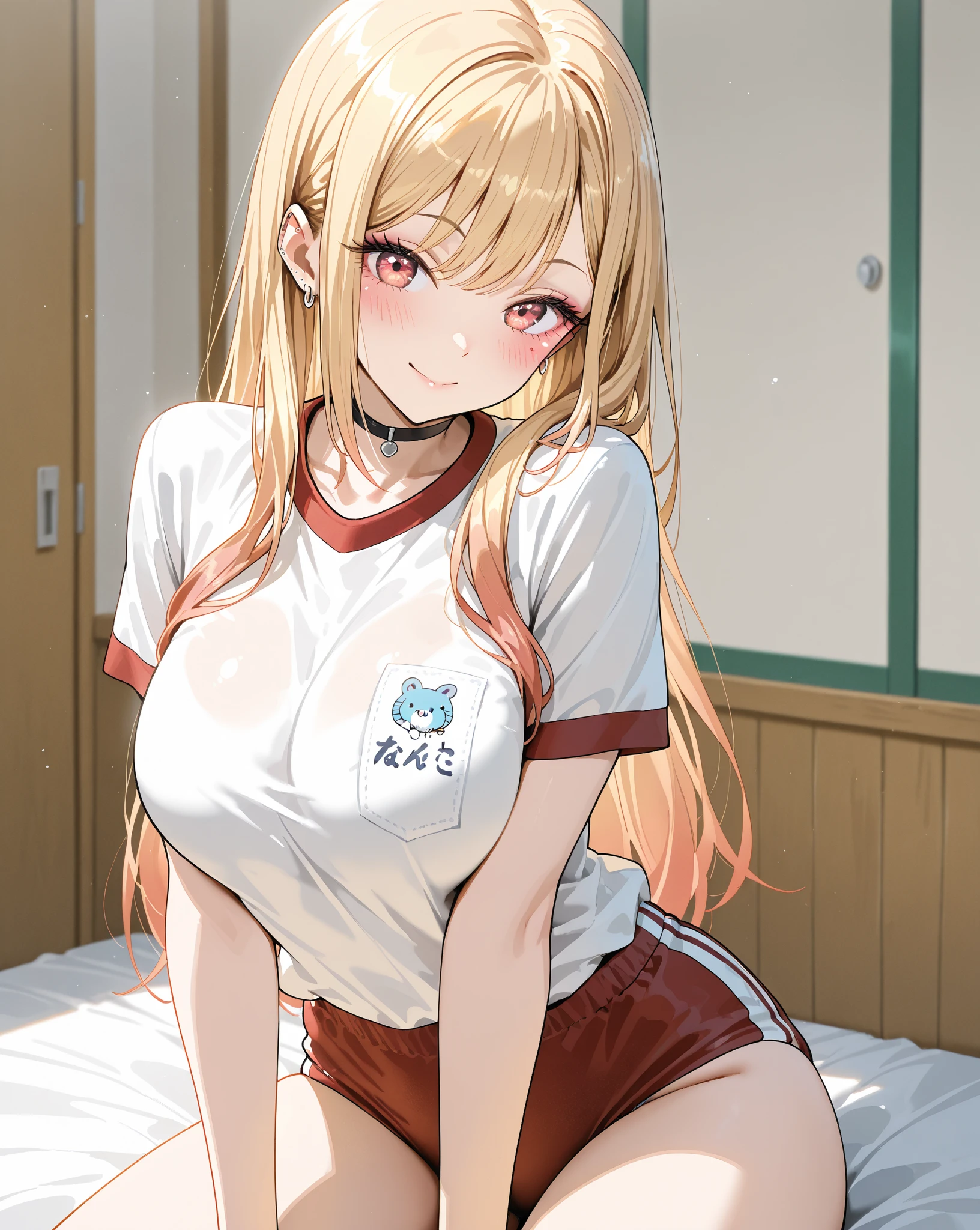 Official art、(Highly detailed CG Unity 8K:1.5)、Perfect litthing、colourfull、Bright Front face Illuminating,(Model,glamor:1.5),(Realistic, hyper realisitic:1.5),(hand between legs:1.4),(slender:1.5),
(Master Pieces:1.5), (best_quality:1.5), Super Hi-Vision, super detailing,upper view, Sweat,(Seductive smile:1.4),(Spread_Legs:1.4),(profile:1.2),
Photo Shot,hight resolution,(absurderes:1.2)、Kodak Portra 400、film grains,(lensflare:1.2)、(vivd colour:1.5),(Dress up your outfit perfectly:1.5)
(cowboys_shot:1.4),during daytime、Sunsight,(Asuna),(Asuna Yuki:1.5),
partedbangs,perspiring、(Solo:1.5),(Classroom,Sitting at a desk:1.4),(neat figure:1.5)
(a 1 girl:1.5)、18year old、High school students、Beautiful Finger,beautiful long leg,Beautiful body,Beautiful nose,Beautiful character design,Perfect eyes,face perfect,Beautiful hair,Animated, (Exquisite cloth,beautifully detailed eyes:1.4),Buruma,(Dark blue bloomers:1.5),(Athletic shirt with blue cuffs:1.5),(dark orange hair:1.5),(Orange Eyes:1.4),
(Beautiful face:1.5),delicate patterns,intricate detailes,Smooth Anime CG Art,Beautiful anime girl,The best girls in anime,beautiful anime woman,delicate patterns,intricate detailes,red blush,Glossy,A seductive anime girl、beautiful alluring anime 、photorealistic anime girl render、beautiful alluring anime woman,Soft lighting、Beautiful anime girl、charming anime girls、Perfect body with realistic shading、