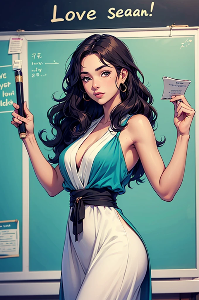 1girl, sexy, in a bar smoking, night dress