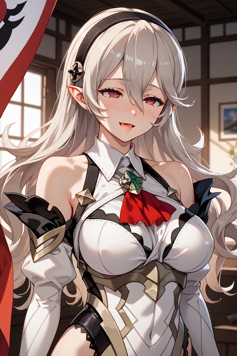best quality, amazing quality, very aesthetic, absurdres, (1girl, mutsuki, blue archive, solo, red eyes, white hair, side ponytail), (artist official art:1.5), (realistic face:0.7), (grin, lowleg bikini, ), (cowboy shot), (glowing eyes:2), (half closed eyes:0.9), (thigh), expressive eyes, perfect face, 4k, extremely detailed anime illustration, extremely detailed eyes, perfect anatomy, light rays, extremely delicate body, smooth skin, (gray background:1.5), clear eyes, beautiful face, small breasts, (Chiaroscuro:1.5), (highres:2), cinematic