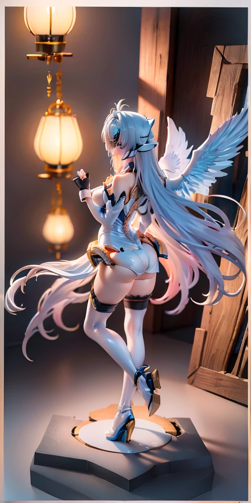 A female centaur,She is famous in the multiverse,She is both a female centaur, half human, half horse, half horse,It is also a female Yingzhao。She blends both images,The first is the head of a horse/neck/Shoulder these parts,After feminization,The upper body transforms into a beautiful female human,Female, half-centaur, half-human, half-horse, half-human,The second is the waist of the horse/hason/gluteal/Legs feminine,Female half-horse with beautiful woman's,Chimer,It's like a female human wearing a half-horse-like costume and making a seamless chimera,This chimerization is based on powerful futuristic technology。The ultra-wide-angle lens captures the image of her sleek and ethereal wings charging and leaping on the ionosphere。Her front half is distinctly feminine,Tall sexy body,Has K cup teardrop-shaped giant tit chest,It has a small man's waist butterfly spanning long legs,The half-horse part of the hind body,Embedded interface in the front half of the body hip position。The back half of her body is horse-shaped,Half-horse torso,The morphology is completely female and humanized,Start at the upper end of the sternum,Embedded in the lower back position of the beauty body,Sexy bent dog style shaped chest/lower back/Ventral transverse,Then there are the sexy beauty's upright hips,Her entire body has been completely feminized,Including the half-horse part,Mechanized armor covers the knee-shaped anti-joints and feet,And these parts are highly anthropomorphic,This gives her legs a graceful and slender line,She has four slender legs like a supermodel,Under the legs are skinny white feet dressed in Skyscraper Heels,Use Midjourney's advanced stroke tools and color palettes, as well as texture packs, model packs, and texture tools,Concentration,Femaleize all parts of her original equine physiologic appearance,And give these parts an ergonomic appearance,Fine treatment of the thoracic and abdominal cavity of the posterior body,As well as hips and legs,Tightly connected details