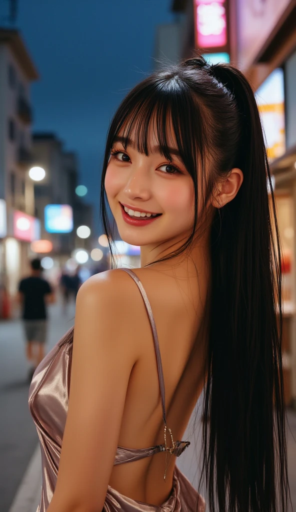 (8K、Raw photography、Highest quality、masterpiece:1.2),(Black Hair、Dark Eyes:1.9),(:1.6)、View your viewers,Front view,White skin,(:1.4)、(Tight waist:1.6)、(Clothes that accentuate the shape of the breasts:1.0)、(Big Breasts :1.3)、Slim figure、Ultra-high resolution,beautiful,beautiful fece,(One person、No background:1.9),whole bodyボディー,Japanese women,(reality的:1.37)、Photon Mapping,reality、(Baby-faced and cute: 1.4)、(Cute Smile: 1.8)、(Round face: 1.8)、Radio City、Physically Based Rendering、Depth of field rally background、photograph, (:1.8),(:1.6),whole body、Great quality