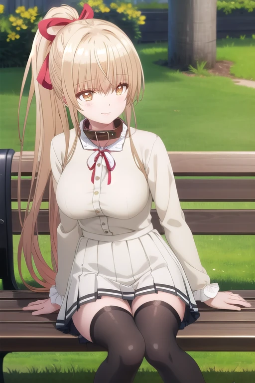 anime - style image of a woman in a white bra top and panties, seductive anime girl, marin kitagawa fanart, makoto shinka, rin, ??????????? loli, anime best girl, sexy pose, smooth anime cg art, asuka suit under clothes!, cushart krenz key art feminine, ayaka genshin impact, zerochan art, white panties,cameltoe,full body,white pantyhose,squatting,pantyshot,å©ä¸,1girl,star earrings,solo,blonde hair,braid,medium hair,bangs,bright pupils,brown eyes,hair between eyes,white pupils,
metal collar,neck ribbon,white shirt,black ribbon,center frills,corset dress,blue dress,long sleeves,frilled skirt,medium breasts,collarbone,smile, blush,
mary janes,outdoors,grass,wind,wind lift,falling leaves,, Exquisite visuals, high-definition,masterpiece,best quality,, 18yo,Young female,Beautiful Fingers,Beautiful long legs,Beautiful body,Beautiful Nose,Beautiful character design, perfect eyes, perfect face,expressive eyes,
official art,extremely detailed CG unity 8k wallpaper, perfect lighting,Colorful, Bright_Front_face_Lighting,shiny skin, 
(masterpiece:1.0),(best_quality:1.0), ultra high res,4K,ultra-detailed,
photography, 8K, HDR, highres, absurdres:1.2, Kodak portra 400, film grain, blurry background, bokeh:1.2, lens flare, (vibrant_color:1.2), (beautiful_face:1.5),(narrow_waist), ,NSFW,