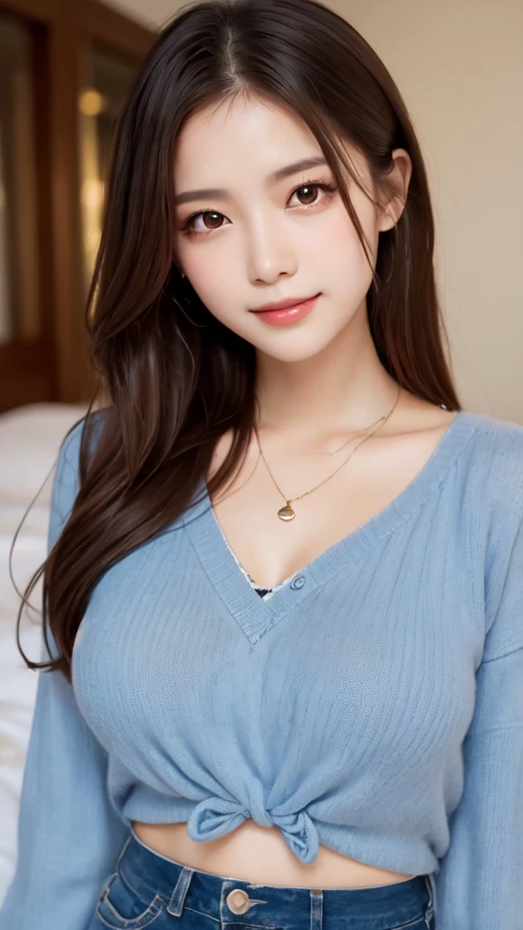 ((Highest quality、8K、masterpiece:1.3))、Japanese、26 years old、Sensual woman、One Girl、(Slim figure:1.2)、Brown haired、Long Hair,Ultra detailed face、Detailed lips、Detailed eyes、double eyelid、(Very huge boobs bigger than a face:1.74)、Laughter、((Knitted dress))、((Upward glance:1,5))、((Laughter))、Fold your arms in front of your chest、((stand、Full Body Lesbian))、Side shot、Sea side、