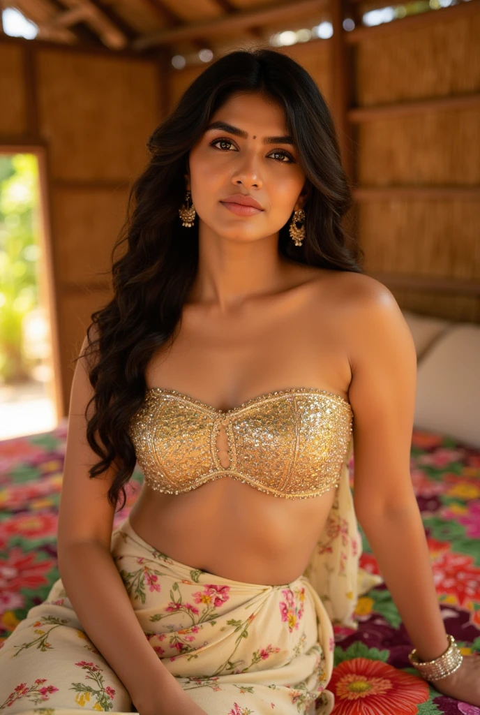 1cute confident young indian girl wearing a lehenga with a dupatta over her body, indian marriage background, wide smile, candid, full body pic, dancing, height 160 centimetres, build, fair skin, average hair length of 60 centimetres, photorealistic, detailed eyes, highly detailed, 8k, high contrast, detailed skin texture, ultra-detailed