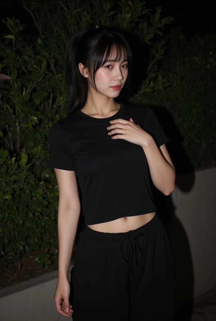 (Highest quality:1.5), (Real:1.4), (Ultra high definition:1.4), (No correction:1.4), (Skinny 18 year old girl), (Plain background), (1 Japanese very thin girl with flat chest in eighteen years old), (very thin body), skinny face, (Beautiful skin), (T-Shirts), (flare skirt), (girl is wearing T-shirt and flare skirt), (very thin girl is standing front plain back ground), (18yo very thin girl is standing front plain back ground in studio), (front view of a flat chest girl), Photo studio, (Upper Body), (smile), (Turn your body forward), (Flat Chest), (flat chest), (Very thin), (very thin)