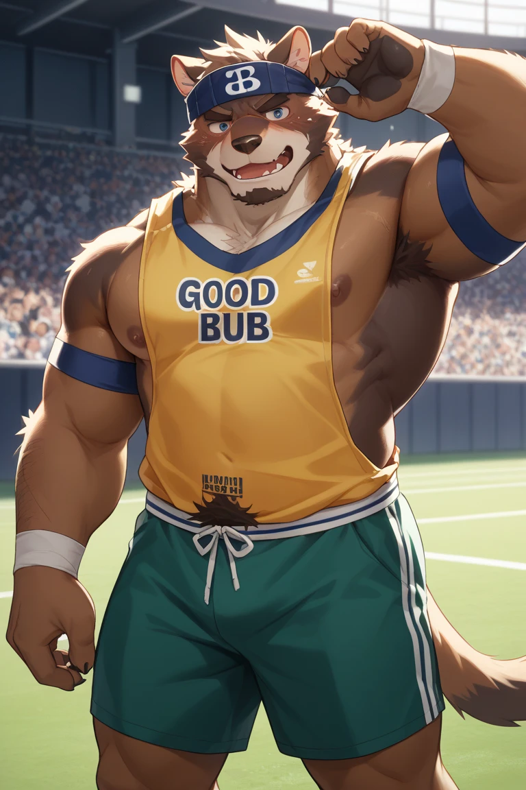 a handsome young chubby hairy bear 25 year old gay furry, by bigcozyorca, Wendell