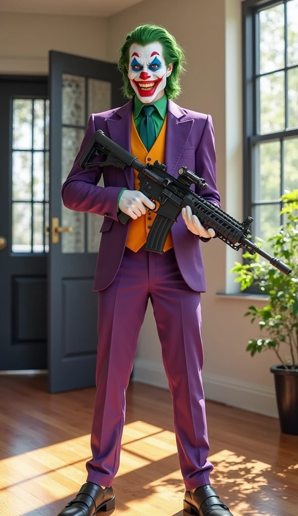 O Joker com uma ak-47