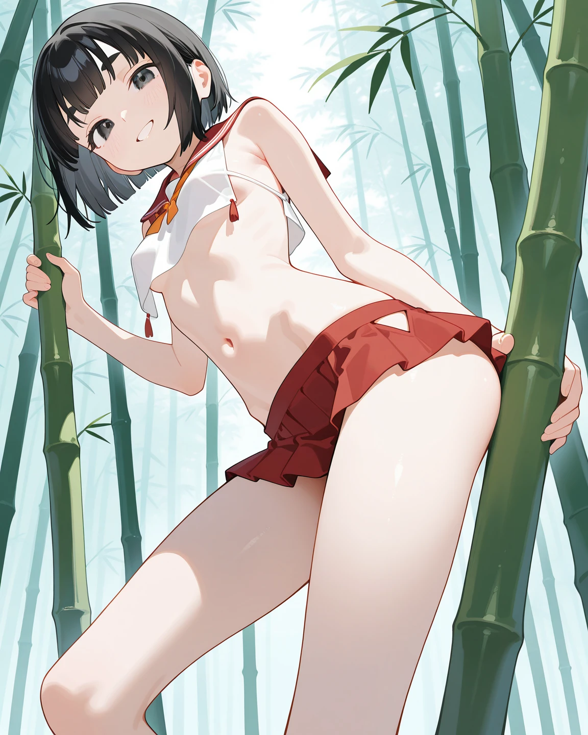 ((fullnude))、In the forest near the house、hanging from a tree with a noose around his neck、Suicide body of a young woman found、Was wearing a uniform、Closing your eyes、I took off my uniform from a dead woman..、。、Hugging me hard from behind many times、Take off panties stained with urine、He pushed my genitals into my lower body, It was stained with feces.、She is used many times to process my excited libido、Anatomically correct body composition、Normal balance of the human body、Drawing pubic hair growing in the crotch、Accurate genital representation、Bleeding expression from the hymen、Anatomically normal system of the body、