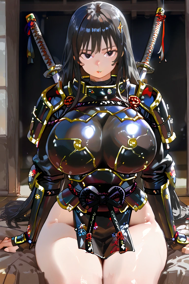 (1 Japanese slave woman)、((1 black male with lead))、(Warrior Princess)、(Goddess of War)、(Black Hair)、(ponytail)、(Old Japanese Armor)、((On all fours))、((Nose hook))、(True to prompts)、(A livestock collar with a leash)、(Deluxe)、(ahegao)、(Eye rolling),(Super big breasts),(battlefield)、(grassland)、(((Large crowd)))、(sunny)、(blue sky)、(Best lighting)、{{{Browsing Caution}}}、{{{masterpiece}}}, {{{Highest quality}}}, {{ultra-detailed}}, {{shape}}, {{{Very delicate and beautiful}}},{{extremely detailed CG}}、{{unity 8k portrait}}、{{Fabric Shading}}、{{super detailed skin}}、{{Perfect Anatomy}}、{{detailed}}、{{Dynamic Lighting}}、{{{beautiful detailed eyes}}}、{{{beautiful detailed Face}}}、(Perfect Legs)、(Perfect breasts)、(Perfect pose)、(Perfect body)