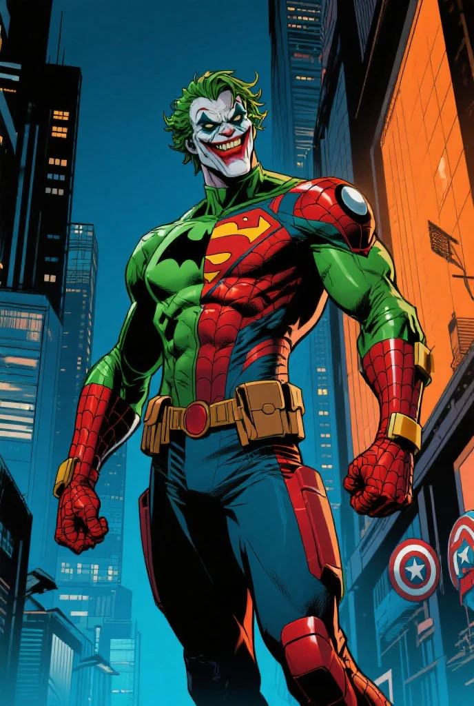 a drawing of a Marvel joker and the result is an impressive marvel Jojer cartoon drawings Sketches of men's drawings Artists' sketches
