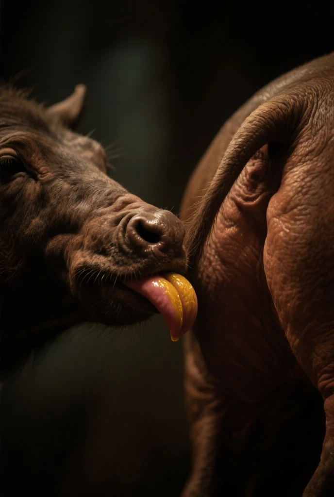 masterpiece, high quality, realistic, detailed background, (((males))), (((cow, cow tail, lion head))), (feral), (((wide hips))), ((((cow butt focus, close up)))), (masterpiece), best quality, 4k, 2k, (intricate:0.9), (high detail:1.2), (absurd res), ((((hyper balls, feral, duo, licking scrotum, licking balls, ball lick, tongue on balls, big tongue, smelly))))