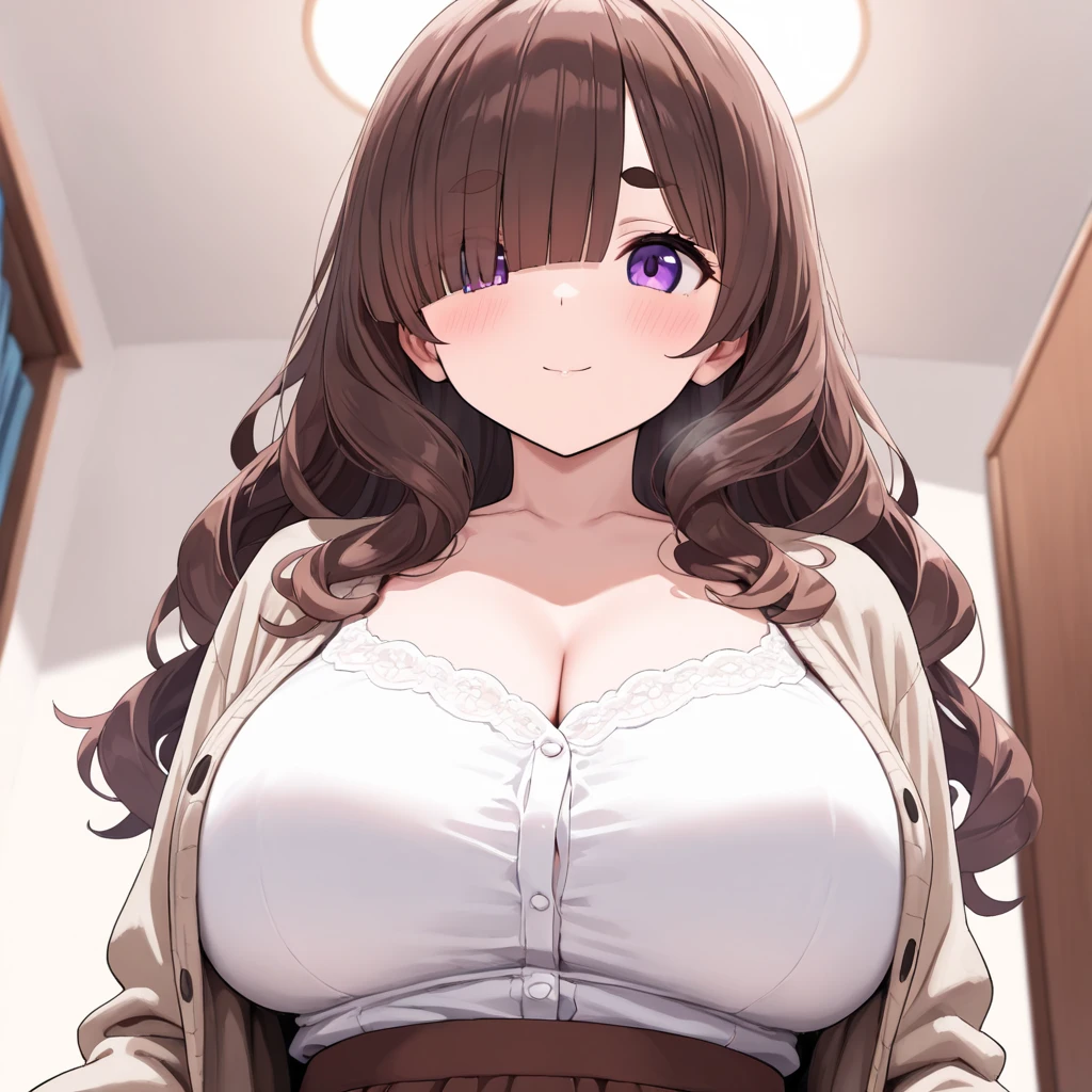 (masterpiece:1.2, best quality:1.1, highres,absurdres, high quality),(photorealistic:1.1),reflected light, colorful,ultra-detailed, ultra hd, super detailed,
Mayu, purple eyes, purple hair, long hair, hair over shoulder, blunt bangs, twin braids, single braid, twintails, beige jacket,open jacket,(pink shirt),blue pants,huge breasts, wide hips, curvy, indoors, messy room, leaning forward, downblouse,hand on hip, looking at viewer, cowboy shot,
<lora:MayuV1:0.6> <lora:LowRA:0.3> <lora:messy_room_V1:0.7> <lora:downblouse-v1:0.7> <lora:st-fs_v1.1:1>