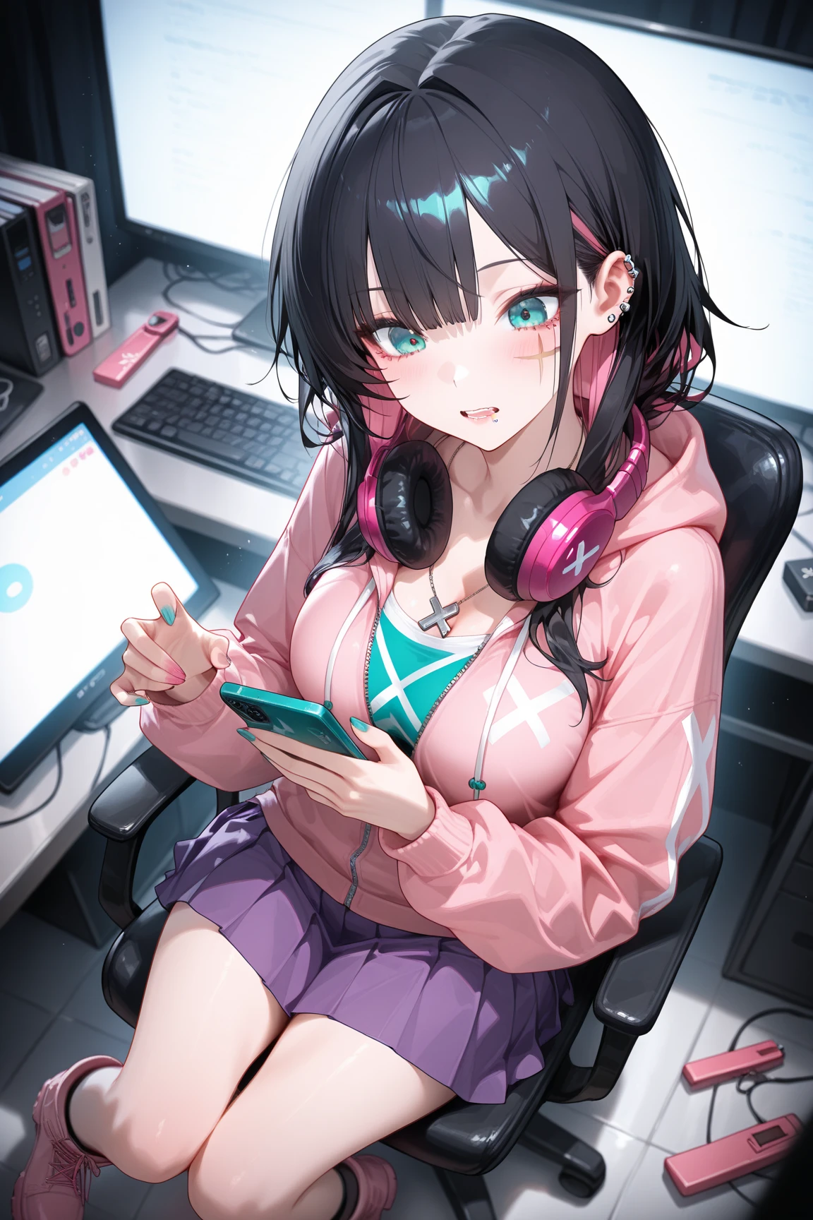 Woman wearing a remote control , shame, Expose