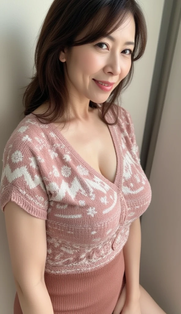 I 65 years old,(Mature Woman:1.2), Captivating Gaze,Sexy messy long hair, ,Brown eyes, (She has many wrinkles on her face:1.4), (Her chest has many wrinkles..4),old woman, Fine wrinkles (old woman in Japan), Long Fashion Hair, The body is slim, Cleavage, (Big Breasts:1.4) Skin-tight beige lace kebaya, Batik Skirt, masterpiece, Very detailed, Ultra HD, 8k, Detailed face, Bright Eyes, Perfect Eyes, Detailed skin texture, Detailed lips, Sexy lips, Perfect hands, Dynamic pose, Dynamic Angle