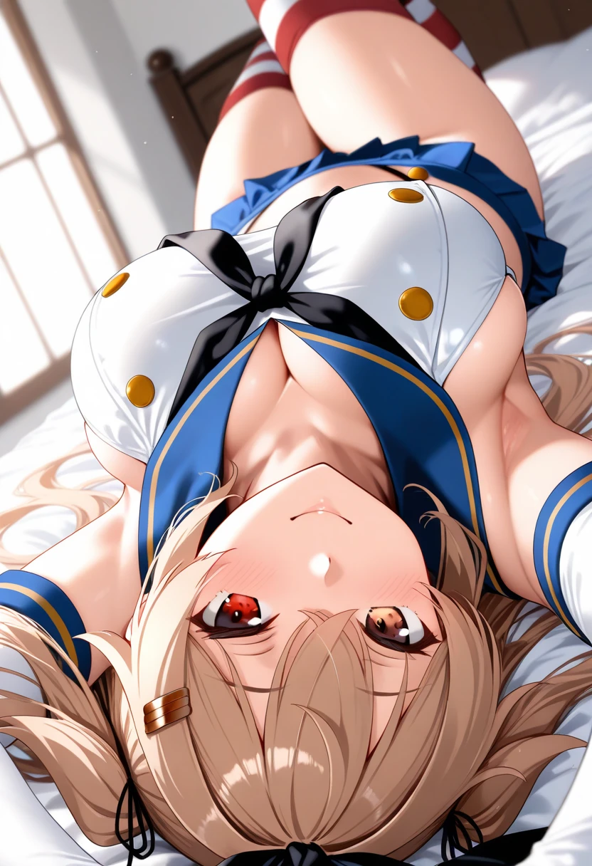 NSFW,(((masterpiece))), ((highest quality)), be familiar with, alone, 1 girl, Ruby Hoshino, blonde,fine lingerie,sexy lingerie, chest curtain, nurse cap, latex gloves, sexy pose, neck collar,first round,embarrassed face,confused,breathing heavily,I'm in heat,????????????,Touching with your hand,spread legs,hospital room