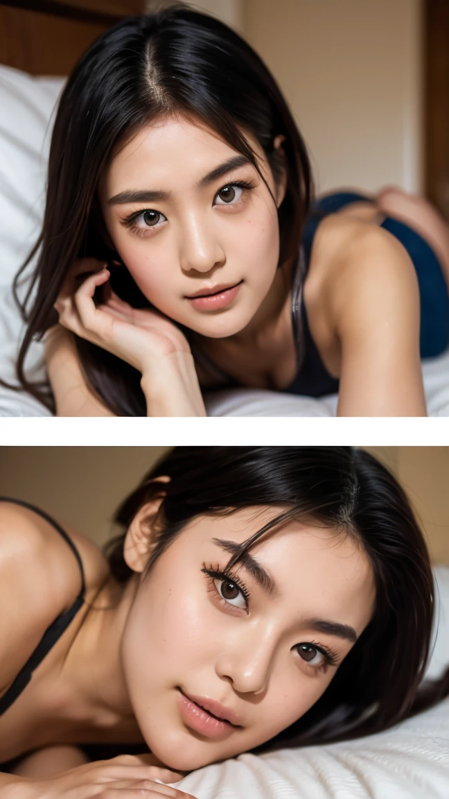 ((((((All Nude))))))((((((((Nipples、pubic hair))))))))1girl in,Very beautiful 16 year old Japan woman、beautidful eyes、cleavage of the breast、the wind、cloudy ash sky、Night has come and a squall is falling.、Body like a model、JumpHigh-level image quality、Top image quality、Looking at the camera、Focus on the eyealdives、shores、Relax on a bed, Moonlit Night、She gets on all fours and masturbates, feeling pleasure and looking pleased.